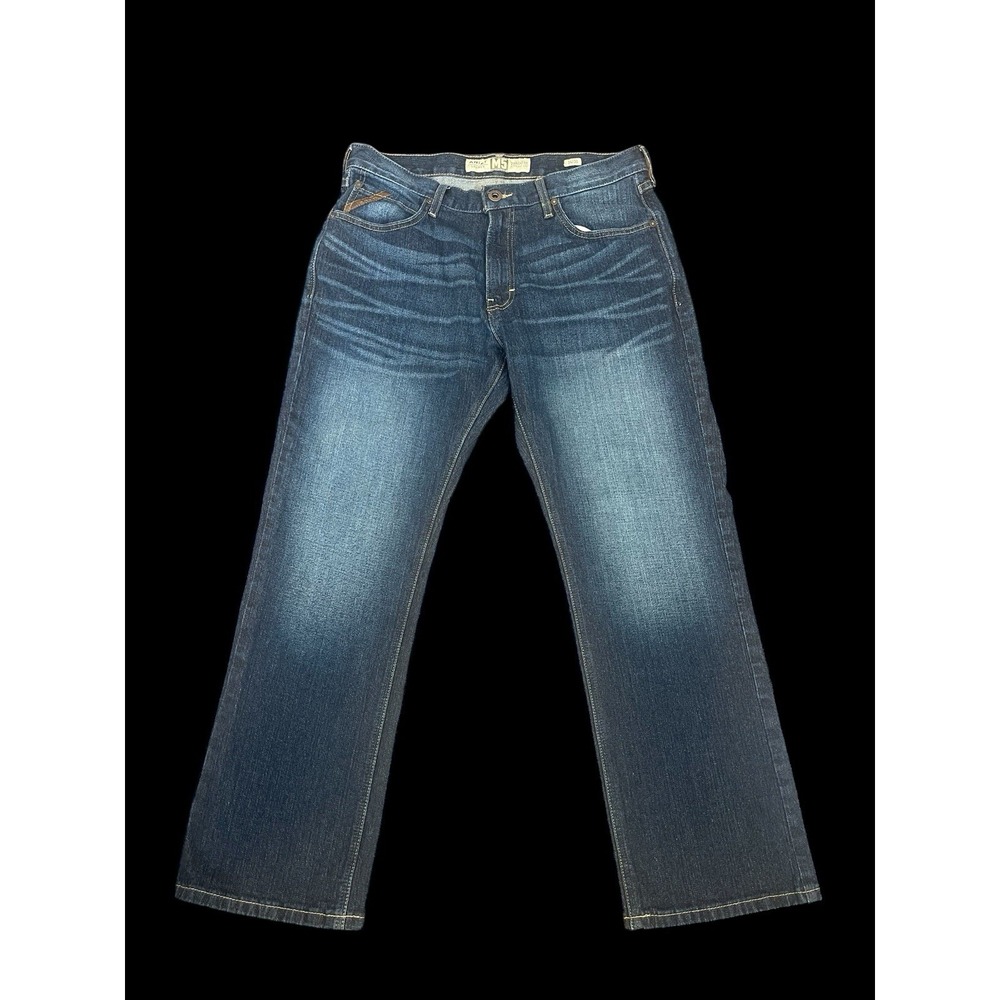 Ariat M5 Legacy Straight Leg Denim Jeans Mens 34x30 Dark Wash Western Cowboy